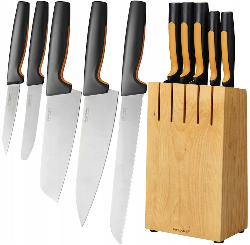 Fiskars Functional Form — Bloc à couteaux avec 5 couteaux