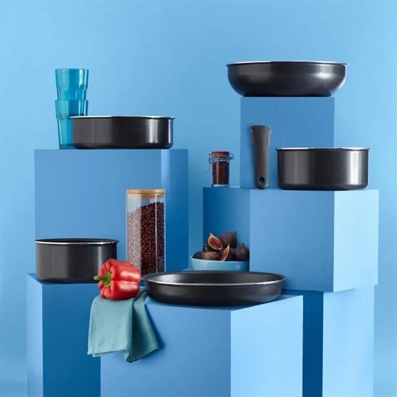 Tefal Ingenio Easy Cook & Clean 13-teiliges Topf- und Pfannenset mit 2 abnehmbaren Griffen