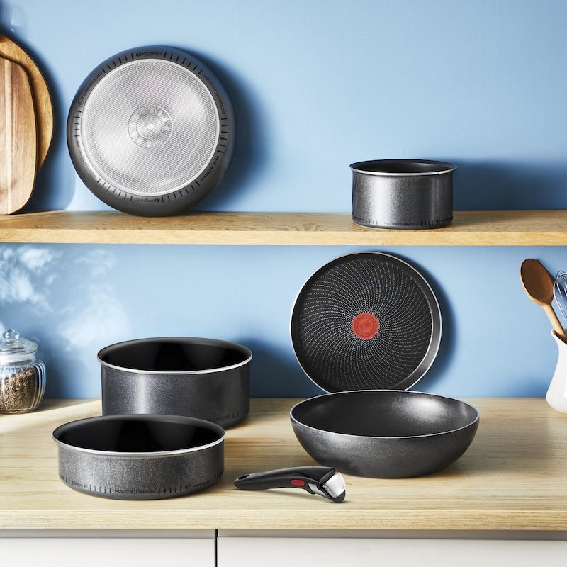 Tefal Ingenio So'Light — Σετ μαγειρικών σκευών 12 τεμαχίων με 2 αποσπώμενες λαβές