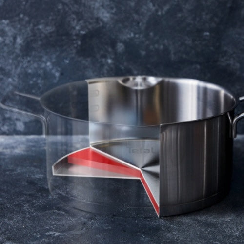 Tefal Nordica Edelstahl-Topfset 10-teilig mit Glasdeckeln