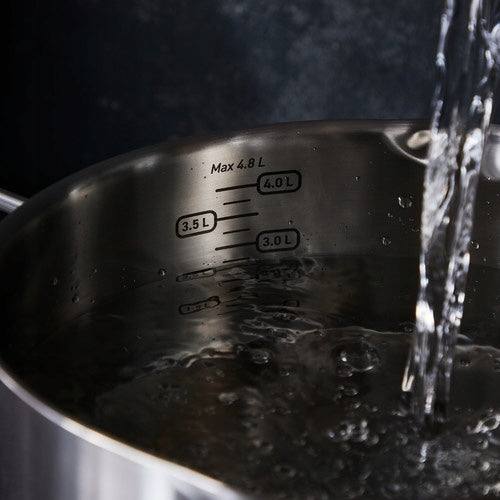 Tefal Nordica Edelstahl-Topfset 10-teilig mit Glasdeckeln