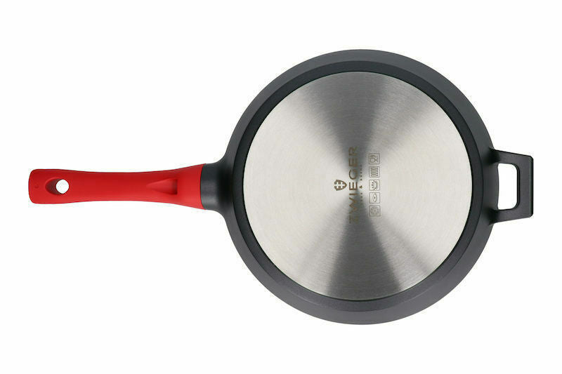 Zwieger Obsidian — Juego de 4 sartenes con salteadora (20/24/28 cm)