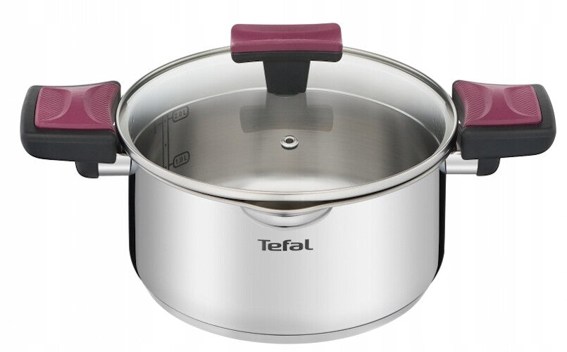 Tefal Cook & Clip pot set - glass lids