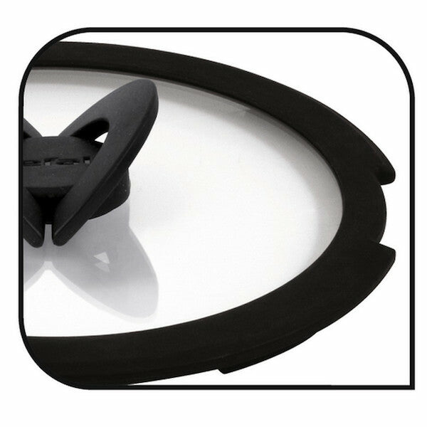 Tefal Ingenio glass lids - silicone rim detail