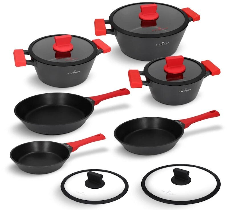 Zwieger Obsidian 11-piece pot and pan set