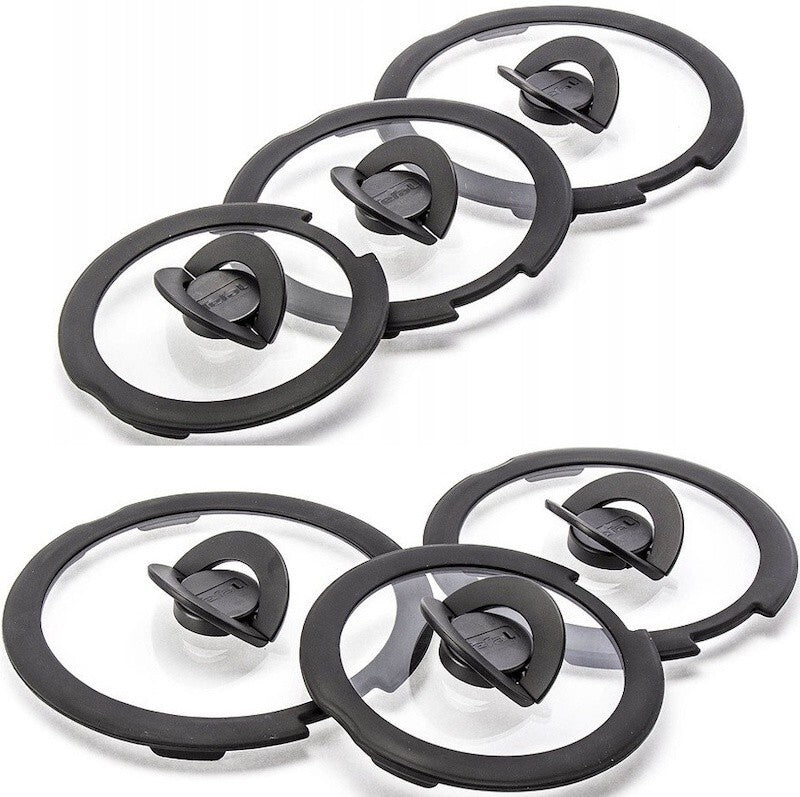 Tefal Ingenio glass lids set of 6