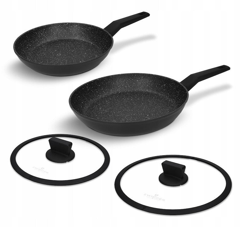 Zwieger Forte frying pan set with glass lids