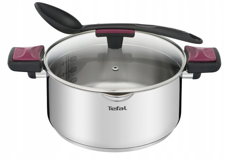 Tefal Cook & Clip pot set - full set view