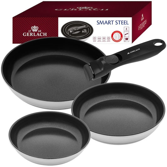 Gerlach Smart Steel frying pan set