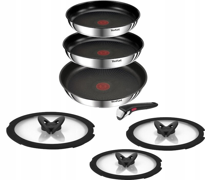 Tefal Ingenio Emotion 7-piece pan set with glass lids