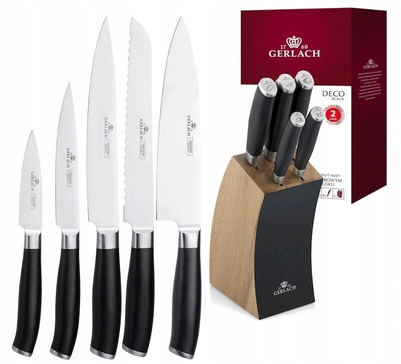 Gerlach Deco Black knife block set - view 2
